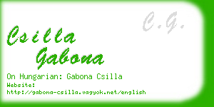 csilla gabona business card